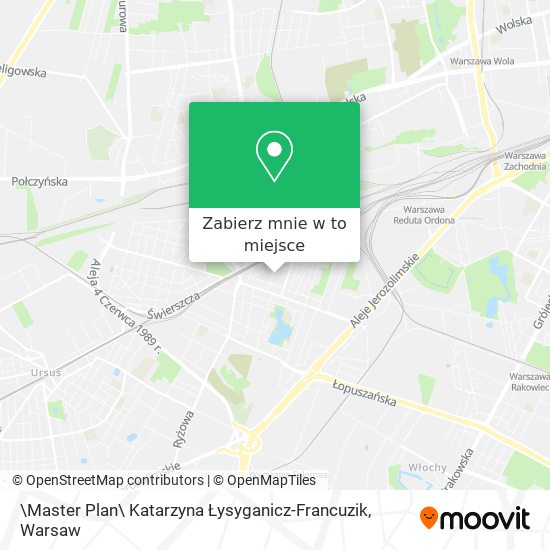 Mapa \Master Plan\ Katarzyna Łysyganicz-Francuzik