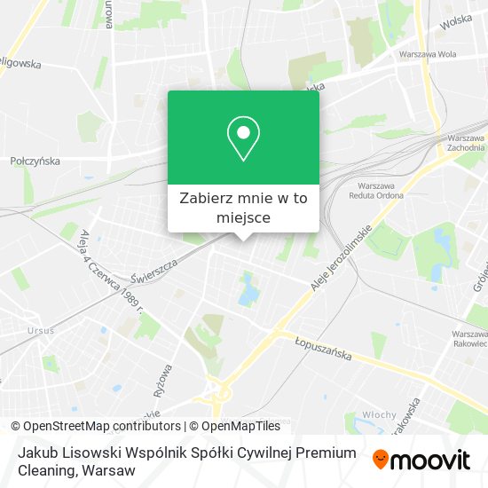 Mapa Jakub Lisowski Wspólnik Spółki Cywilnej Premium Cleaning