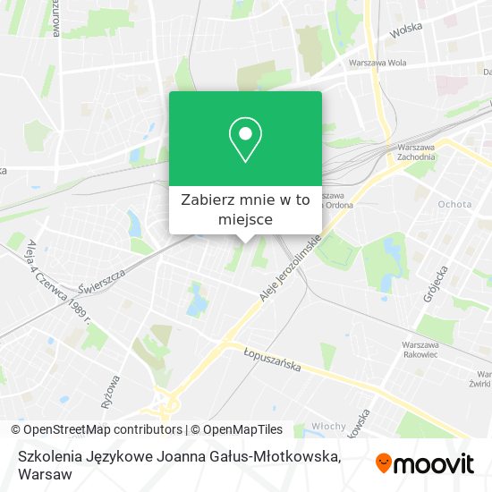 Mapa Szkolenia Językowe Joanna Gałus-Młotkowska