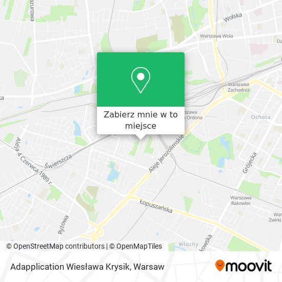 Mapa Adapplication Wiesława Krysik