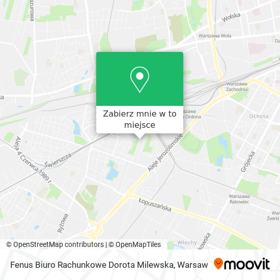 Mapa Fenus Biuro Rachunkowe Dorota Milewska