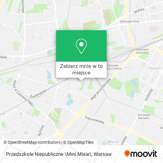 Mapa Przedszkole Niepubliczne \Mini Misie\