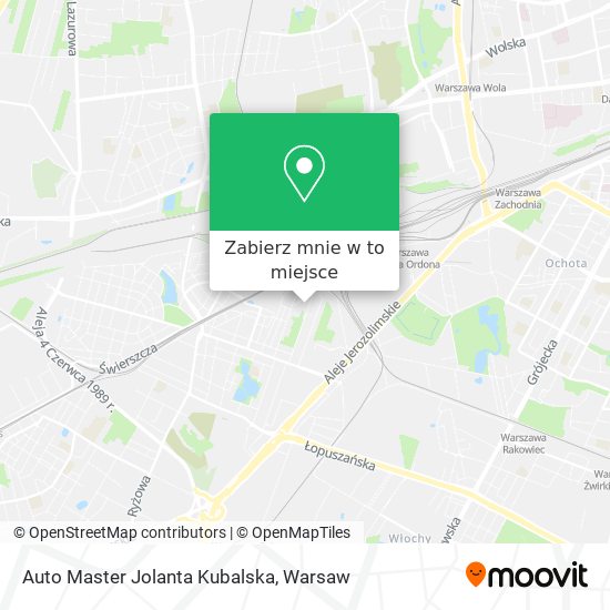 Mapa Auto Master Jolanta Kubalska