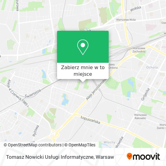 Mapa Tomasz Nowicki Usługi Informatyczne