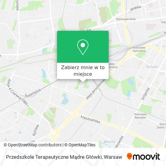 Mapa Przedszkole Terapeutyczne Mądre Główki