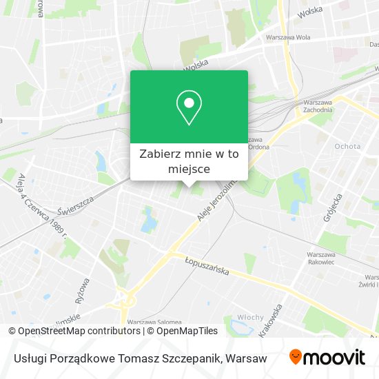 Mapa Usługi Porządkowe Tomasz Szczepanik