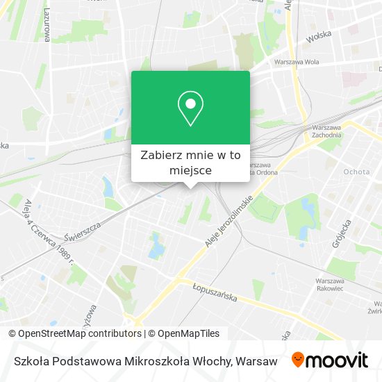 Mapa Szkoła Podstawowa Mikroszkoła Włochy