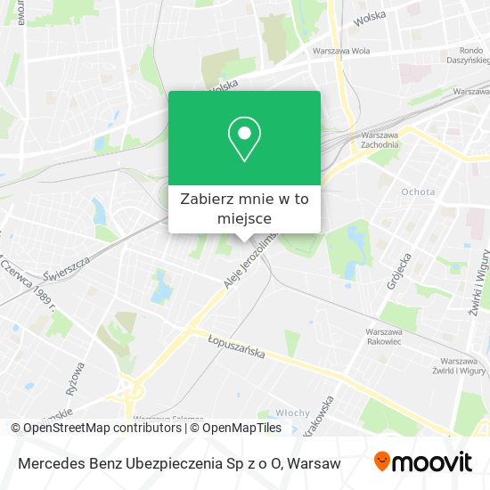 Mapa Mercedes Benz Ubezpieczenia Sp z o O