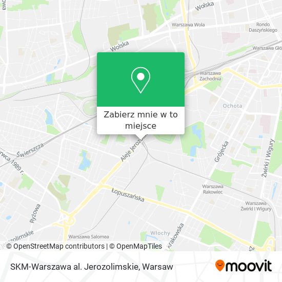 Mapa SKM-Warszawa al. Jerozolimskie