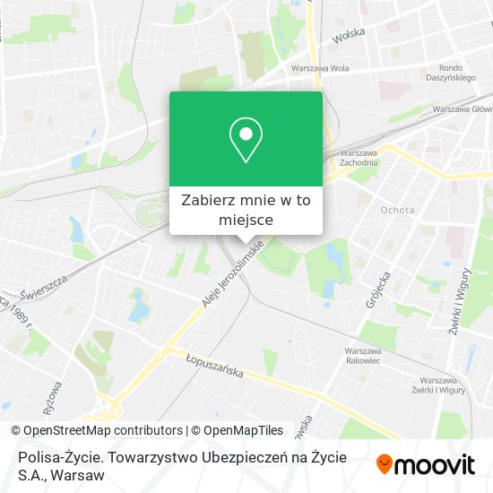 Mapa Polisa-Życie. Towarzystwo Ubezpieczeń na Życie S.A.