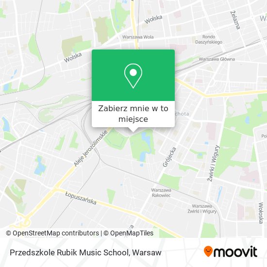 Mapa Przedszkole Rubik Music School