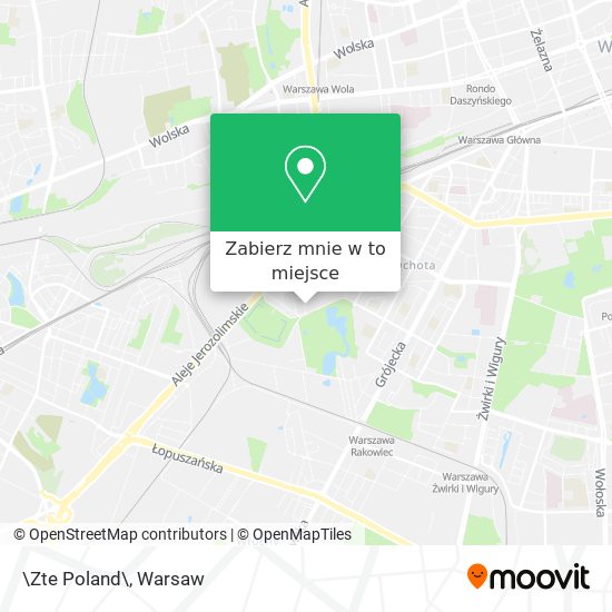 Mapa \Zte Poland\