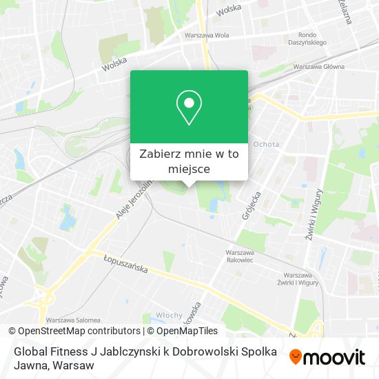 Mapa Global Fitness J Jablczynski k Dobrowolski Spolka Jawna