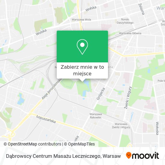 Mapa Dąbrowscy Centrum Masażu Leczniczego