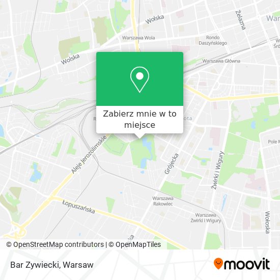 Mapa Bar Zywiecki