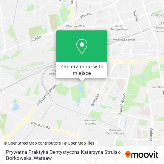 Mapa Prywatna Praktyka Dentystyczna Katarzyna Strulak-Borkowska