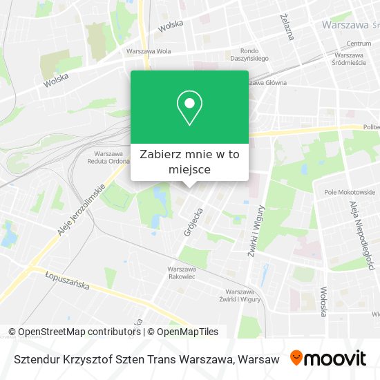 Mapa Sztendur Krzysztof Szten Trans Warszawa