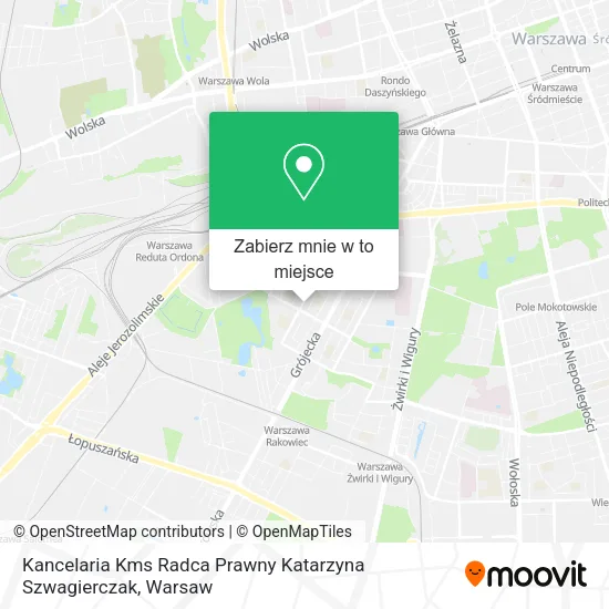 Mapa Kancelaria Kms Radca Prawny Katarzyna Szwagierczak