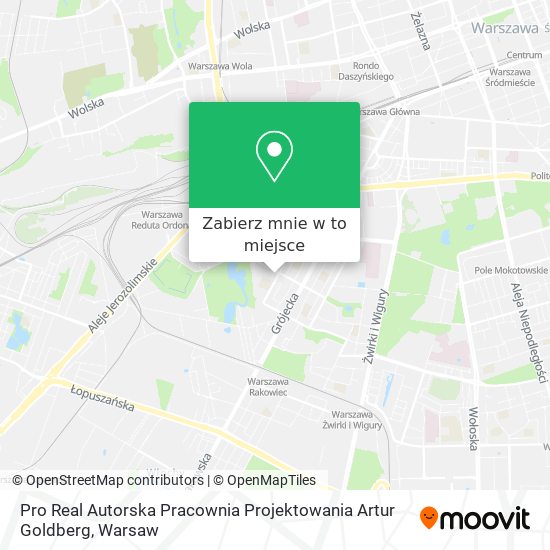 Mapa Pro Real Autorska Pracownia Projektowania Artur Goldberg