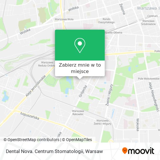 Mapa Dental Nova. Centrum Stomatologii