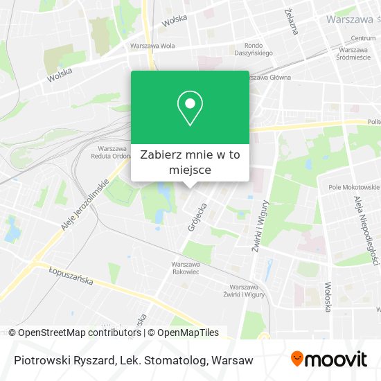 Mapa Piotrowski Ryszard, Lek. Stomatolog