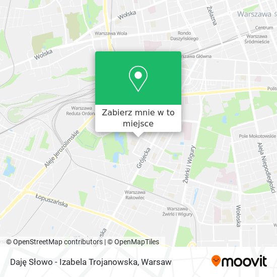 Mapa Daję Słowo - Izabela Trojanowska