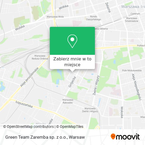 Mapa Green Team Zaremba sp. z o.o.