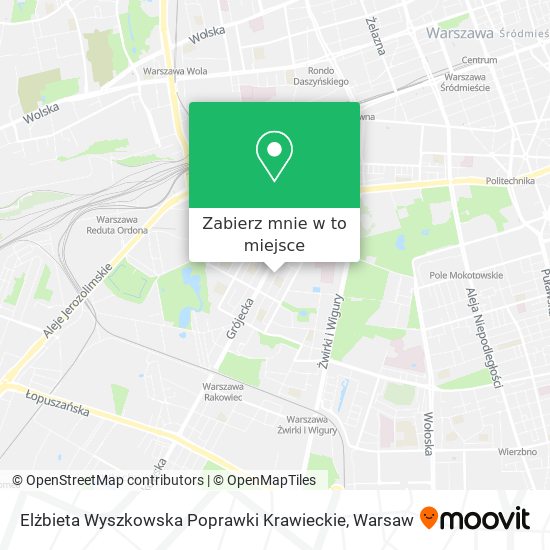 Mapa Elżbieta Wyszkowska Poprawki Krawieckie