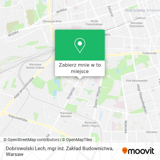 Mapa Dobrowolski Lech, mgr inż. Zakład Budownictwa