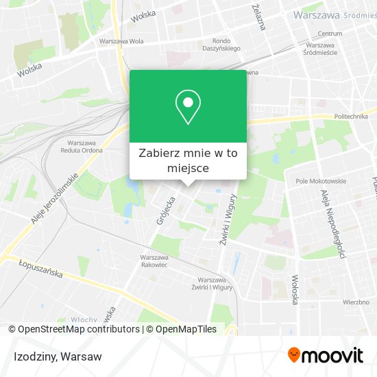 Mapa Izodziny