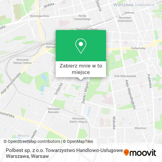 Mapa Polbest sp. z o.o. Towarzystwo Handlowo-Usługowe Warszawa