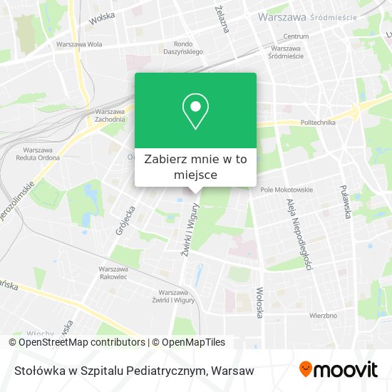 Mapa Stołówka w Szpitalu Pediatrycznym