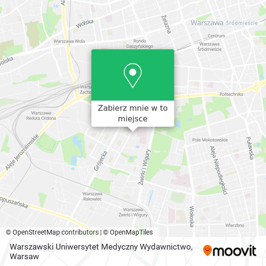 Mapa Warszawski Uniwersytet Medyczny Wydawnictwo