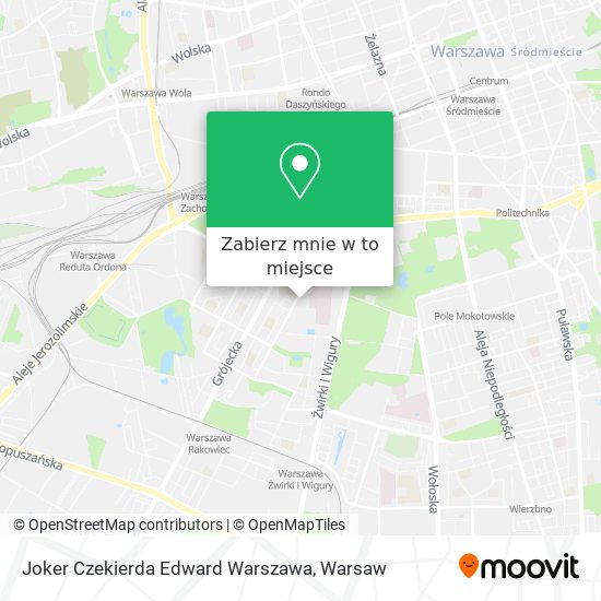 Mapa Joker Czekierda Edward Warszawa