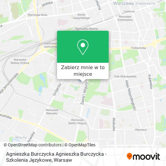 Mapa Agnieszka Burczycka Agnieszka Burczycka - Szkolenia Językowe