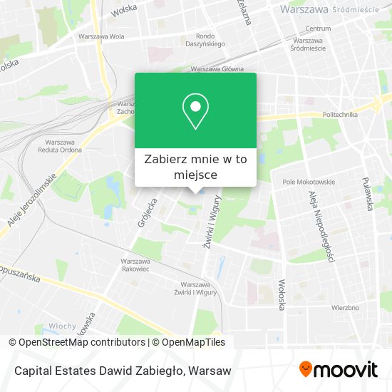 Mapa Capital Estates Dawid Zabiegło