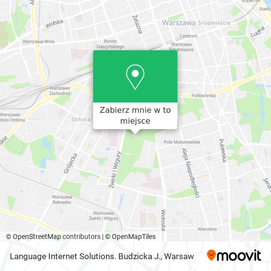 Mapa Language Internet Solutions. Budzicka J.