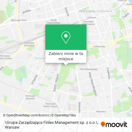 Mapa \Grupa Zarządzająca Finlex Management sp. z o.o.\