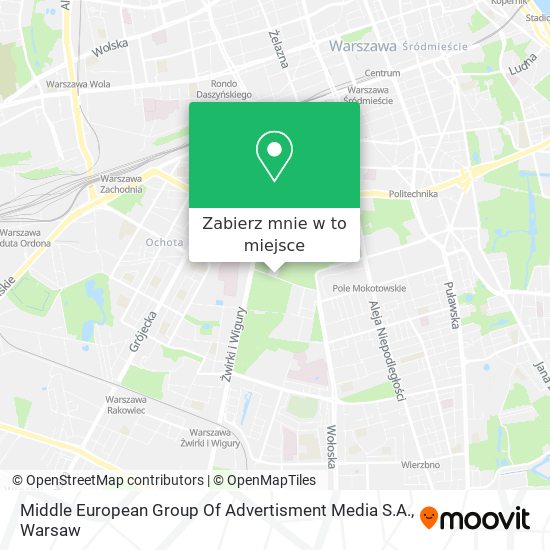 Mapa Middle European Group Of Advertisment Media S.A.