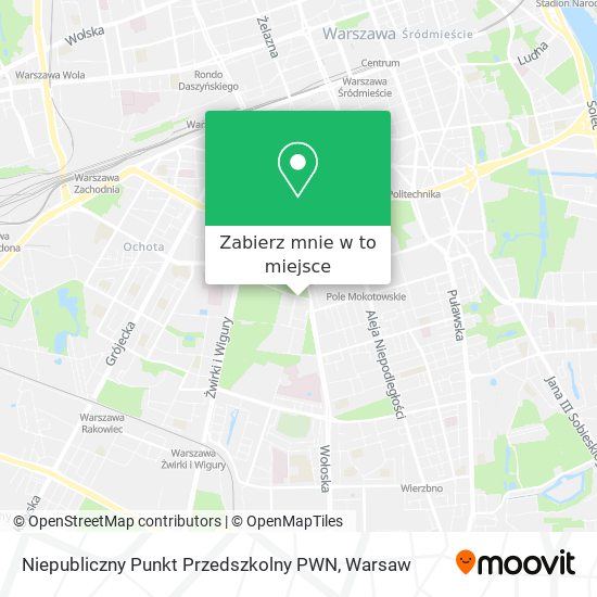 Mapa Niepubliczny Punkt Przedszkolny PWN