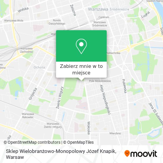 Mapa Sklep Wielobranżowo-Monopolowy Józef Knapik