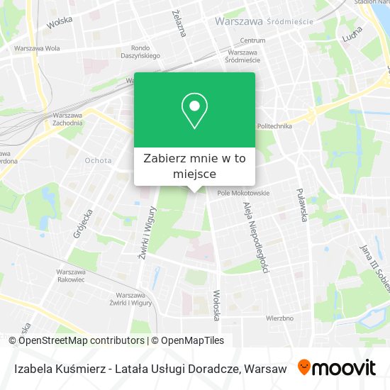 Mapa Izabela Kuśmierz - Latała Usługi Doradcze