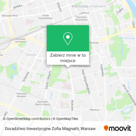 Mapa Doradztwo Inwestycyjne Zofia Magnatti