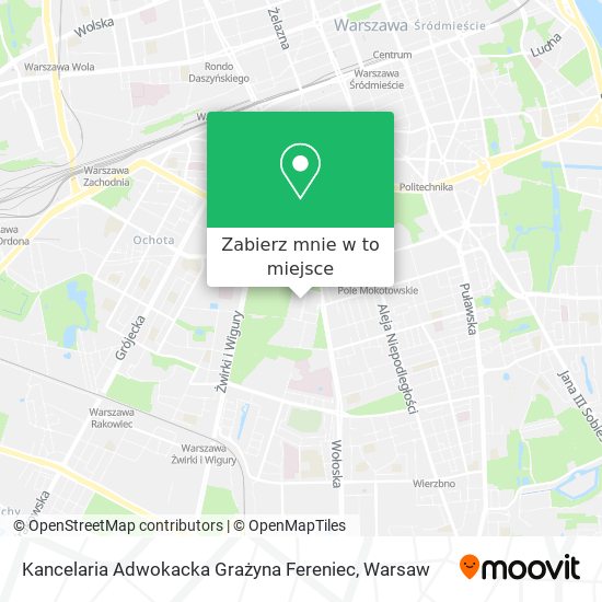 Mapa Kancelaria Adwokacka Grażyna Fereniec