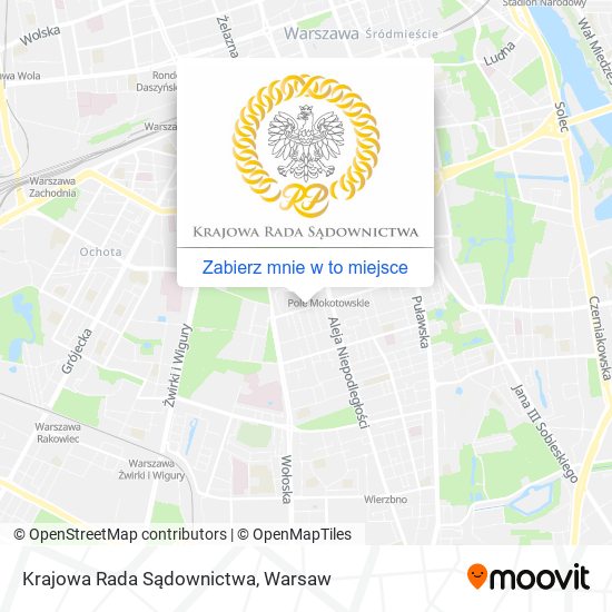 Mapa Krajowa Rada Sądownictwa