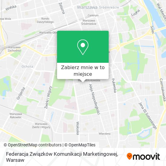 Mapa Federacja Związków Komunikacji Marketingowej