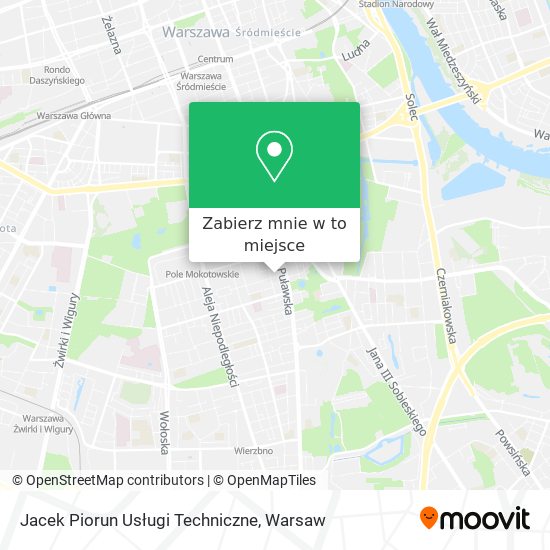 Mapa Jacek Piorun Usługi Techniczne