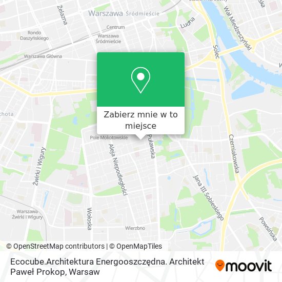 Mapa Ecocube.Architektura Energooszczędna. Architekt Paweł Prokop