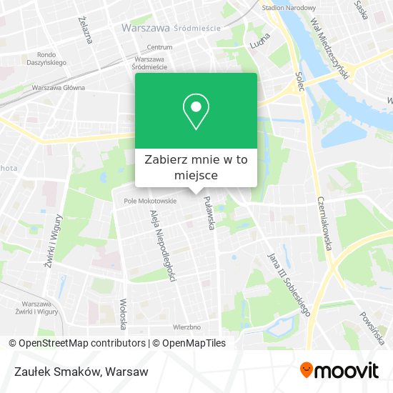 Mapa Zaułek Smaków