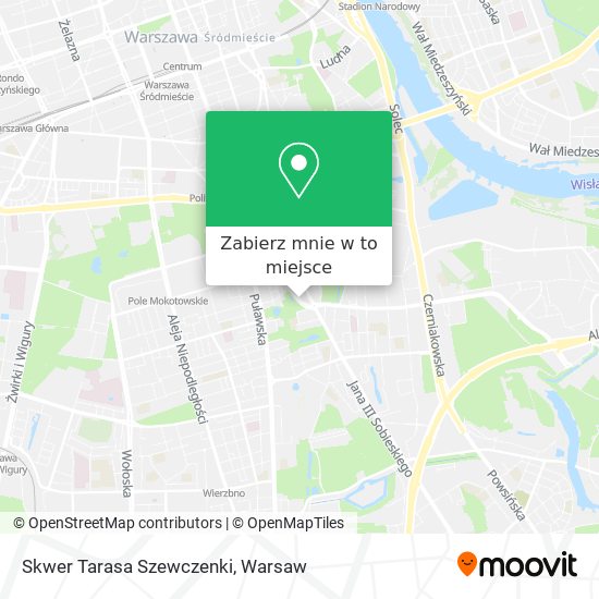 Mapa Skwer Tarasa Szewczenki